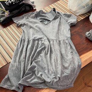 Acid wash t shirt dress
